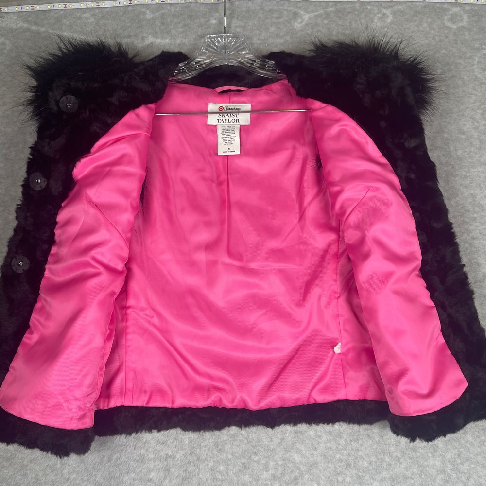 Skaist Taylor Neiman Marcus for Target, size small, faux fur vest, black pink‎ - Picture 3 of 13
